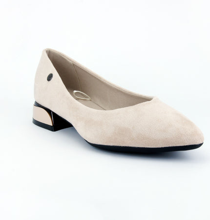 Baletas Yara en gamuza textil