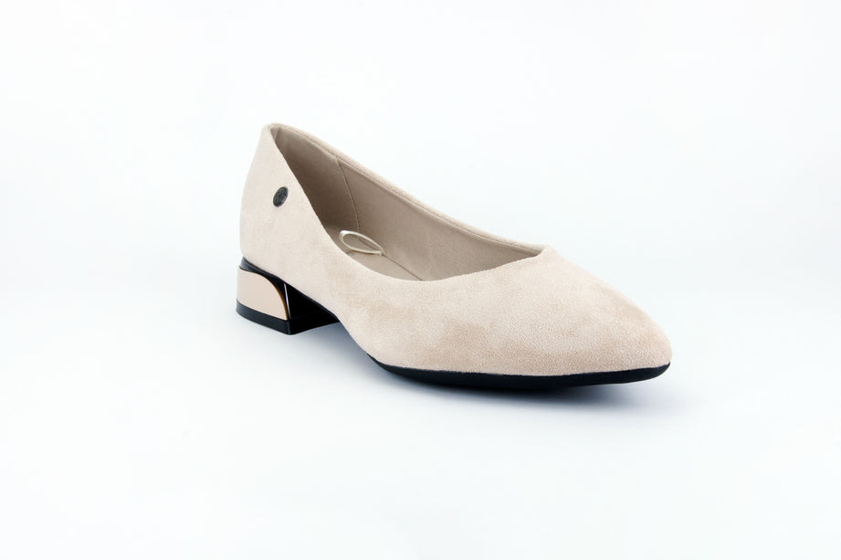 Baletas Yara en gamuza textil