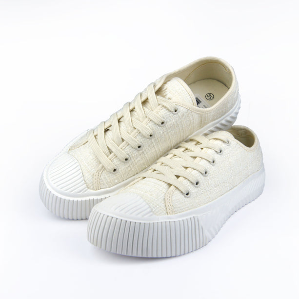 Tenis Gracia Blanco con beige