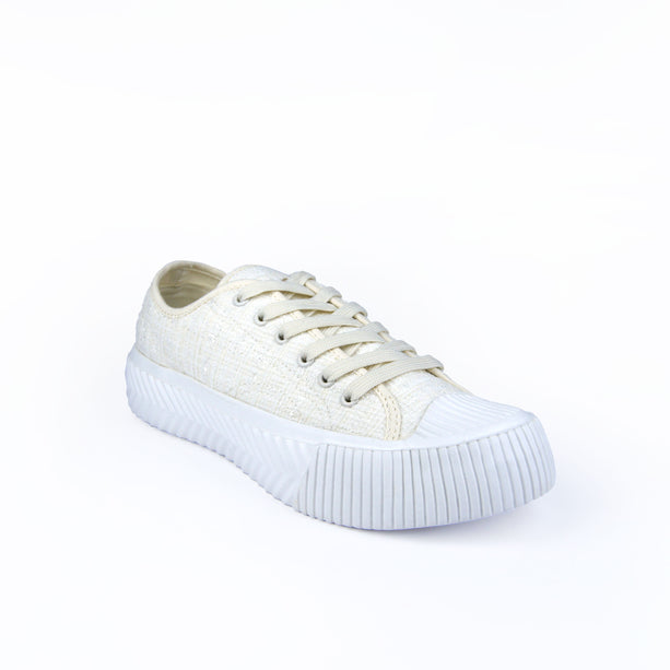 Tenis Gracia Blanco con beige