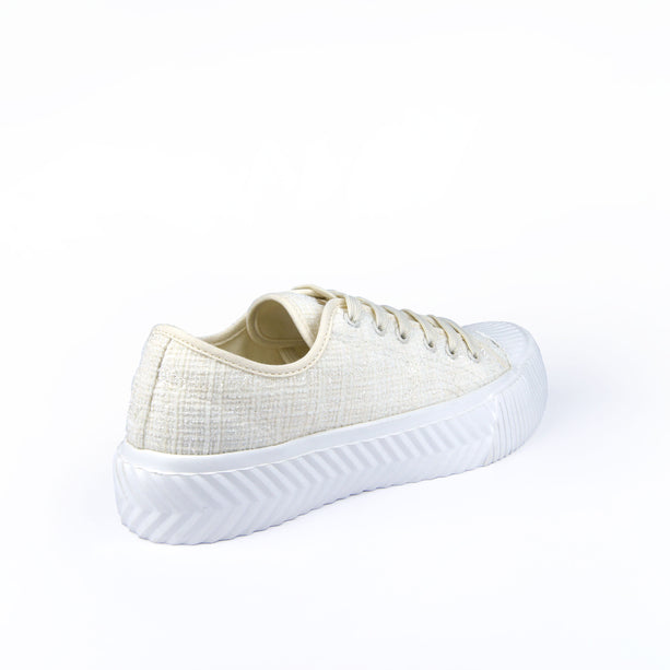 Tenis Gracia Blanco con beige