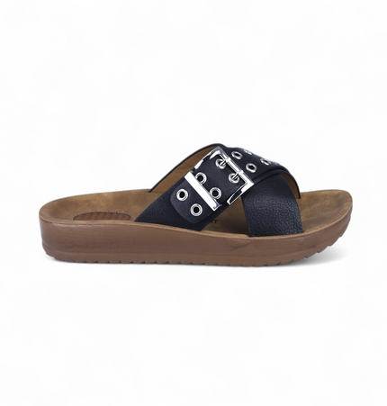 Sandalias Malva Negro
