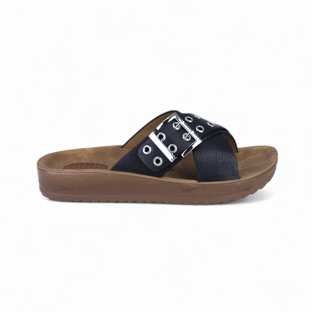 Sandalias Malva Negro