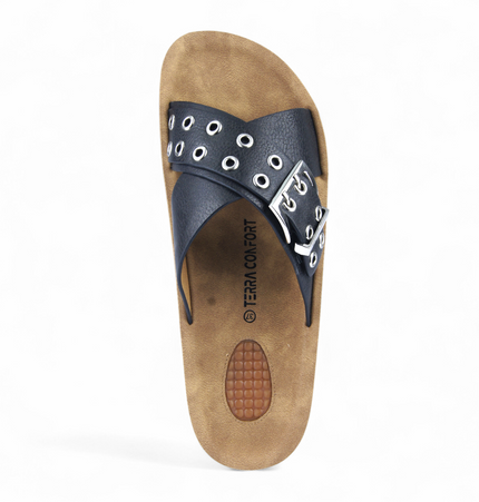 Sandalias Malva Negro