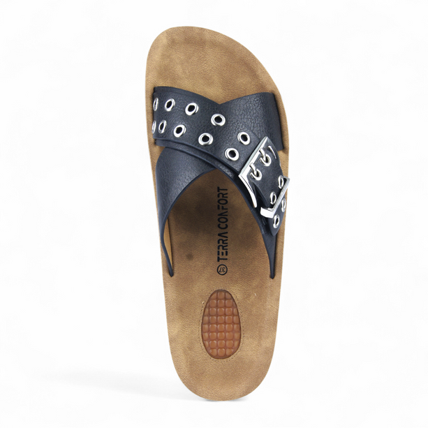 Sandalias Malva Negro