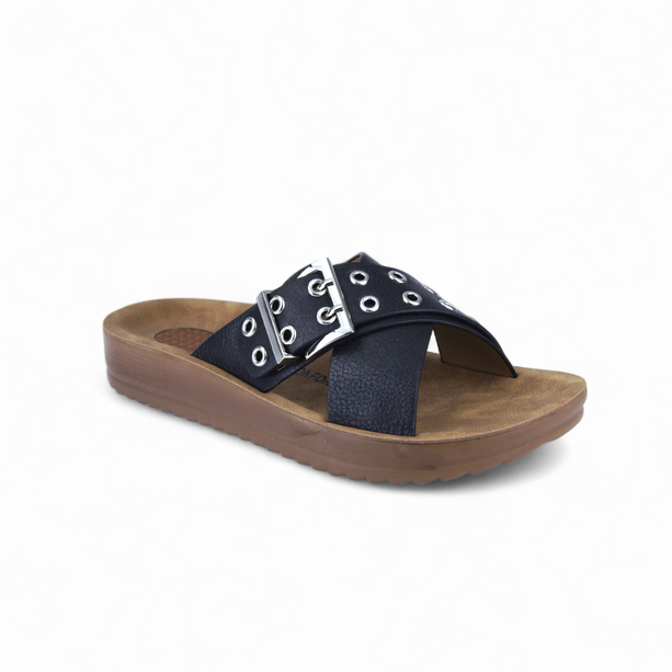 Sandalias Malva Negro
