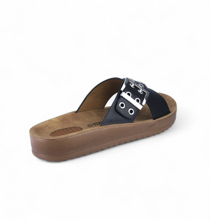 Sandalias Malva Negro