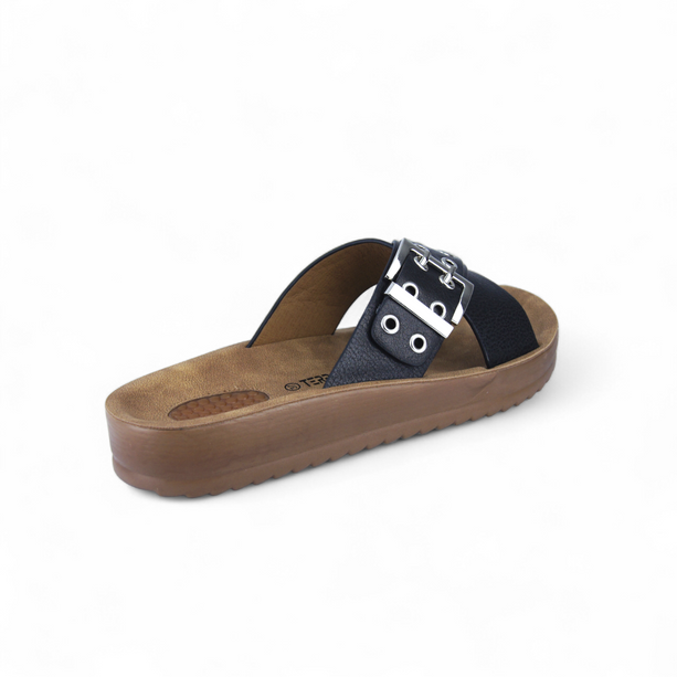 Sandalias Malva Negro