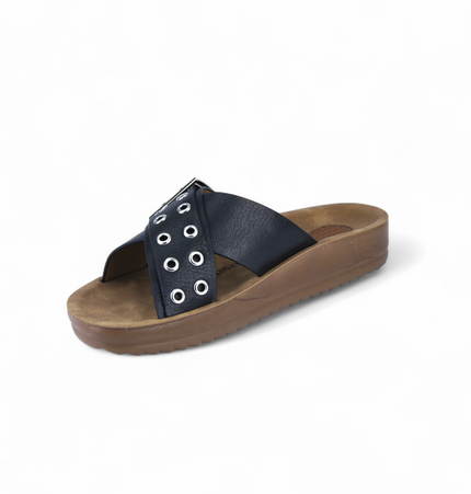 Sandalias Malva Negro