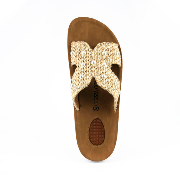 Sandalia Paula Beige