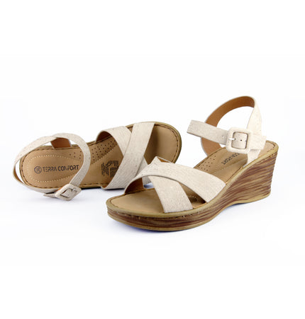Sandalia Martina Beige