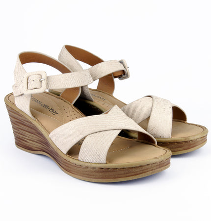 Sandalia Martina Beige