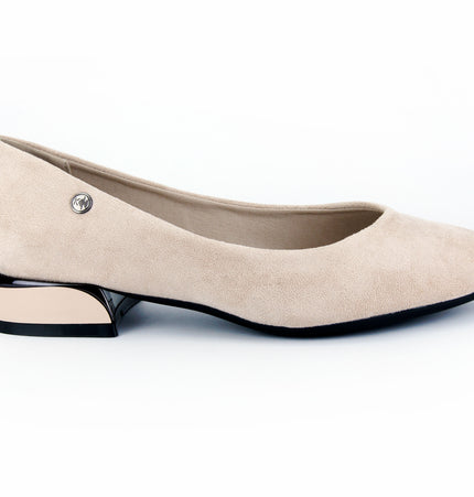 Baletas Yara en gamuza textil