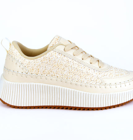 Tenis Celeste con textura tejida