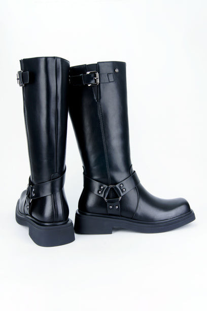 Botas Biker Lia caña alta para mujer