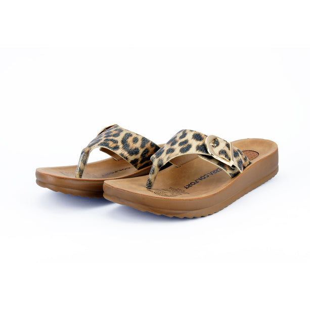 Sandalia Leana Cafe Leopardo