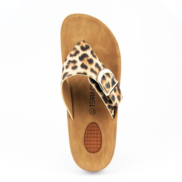 Sandalia Leana Cafe Leopardo
