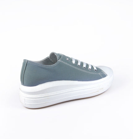 Teni Jana gris cordones blancos