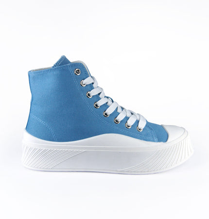 Tenis Aly Azul tipo converse