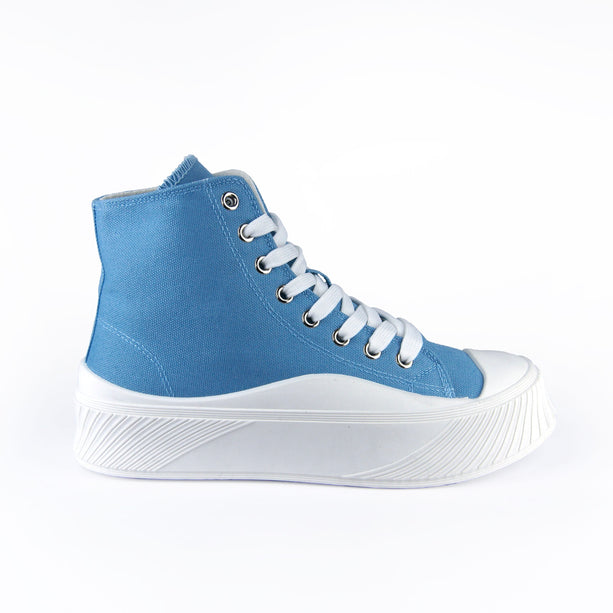 Tenis Aly Azul tipo converse