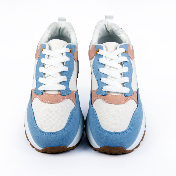 Teni Vilma blanco con azul