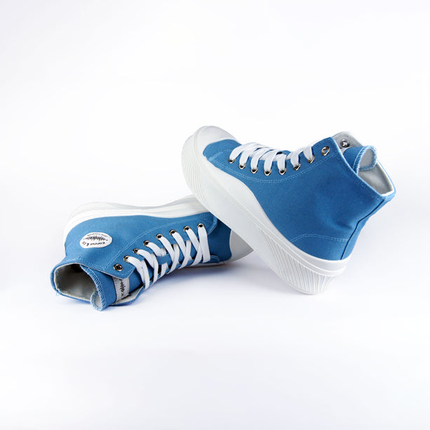 Tenis Aly Azul tipo converse