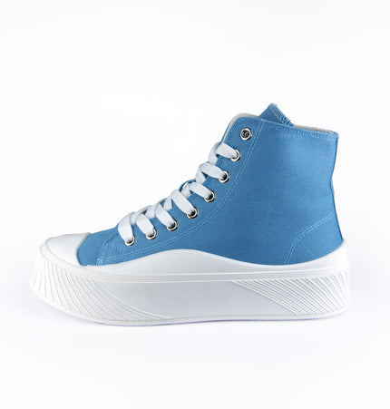 Tenis Aly Azul tipo converse