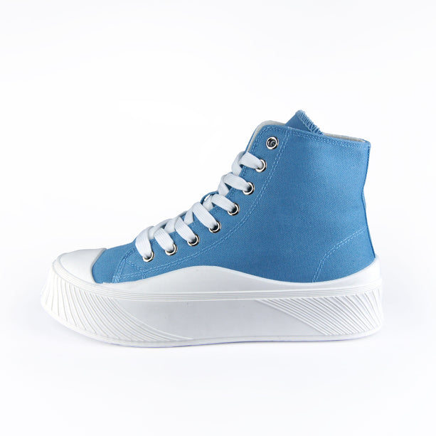 Tenis Aly Azul tipo converse