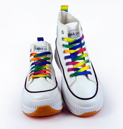 Teni Juno tipo converse blanco