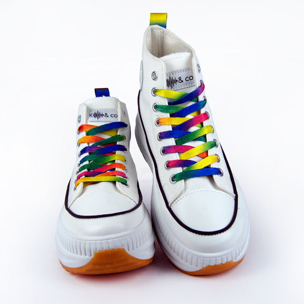 Teni Juno tipo converse blanco