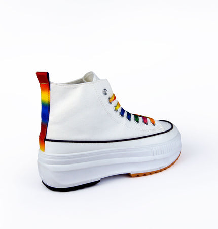 Teni Juno tipo converse blanco