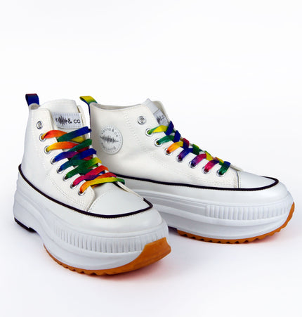 Teni Juno tipo converse blanco