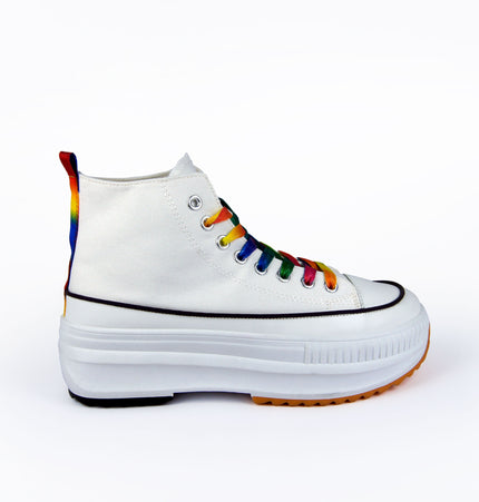 Teni Juno tipo converse blanco