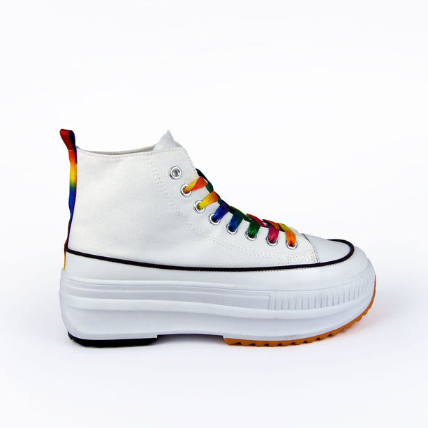 Teni Juno tipo converse blanco