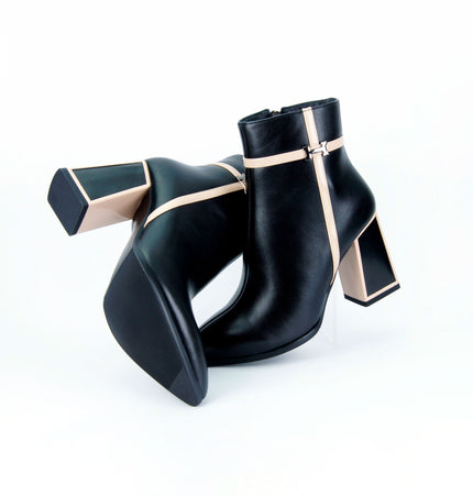 Botines Ari bicolor con herraje