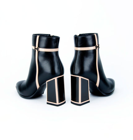 Botines Ari bicolor con herraje