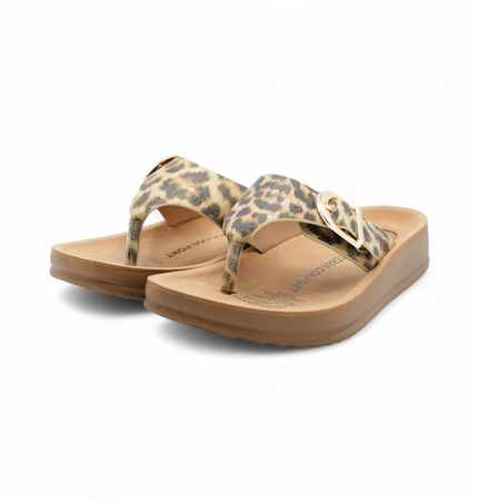 Sandalia Leana Cafe Leopardo