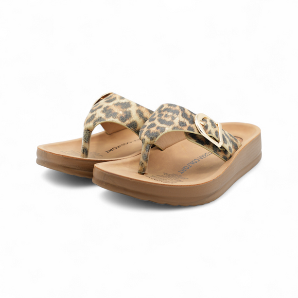 Sandalia Leana Cafe Leopardo