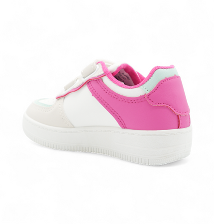 Tenis Pol Blanco con Fuxia