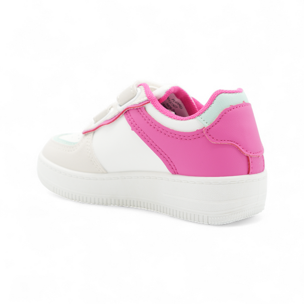 Tenis Pol Blanco con Fuxia