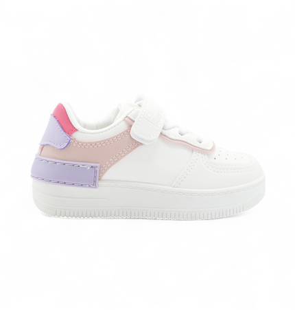 Tenis Abril Blanco con Rosado