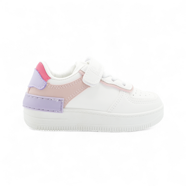 Tenis Abril Blanco con Rosado