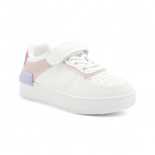 Tenis Abril Blanco con Rosado