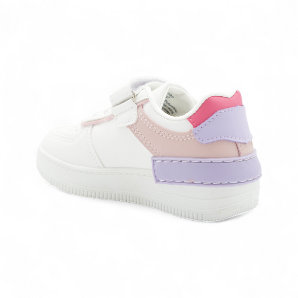 Tenis Abril Blanco con Rosado