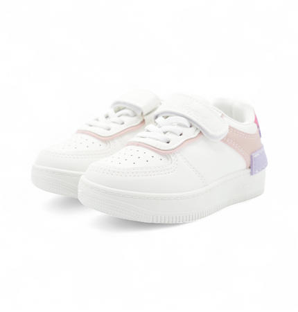 Tenis Abril Blanco con Rosado