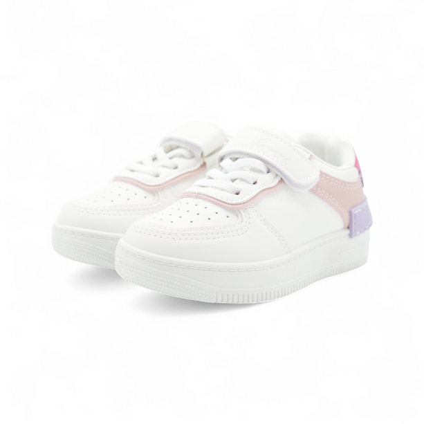 Tenis Abril Blanco con Rosado