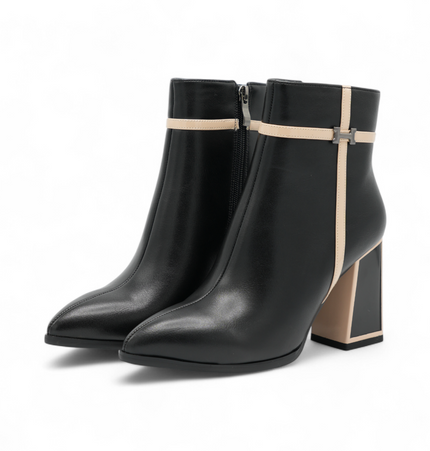 Botines Ari bicolor con herraje