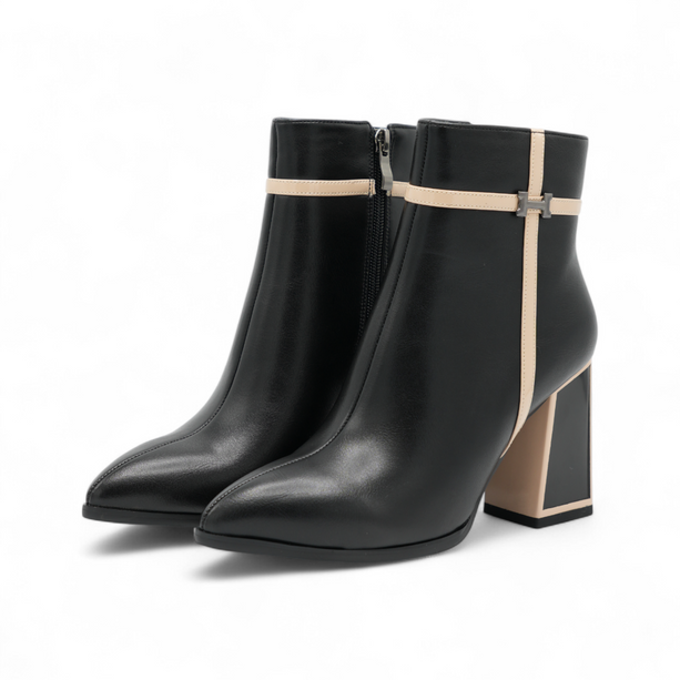 Botines Ari bicolor con herraje
