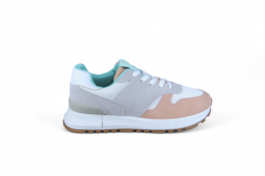 Tenis Elisa Blanco con rosa