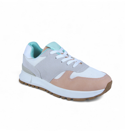 Tenis Elisa Blanco con rosa